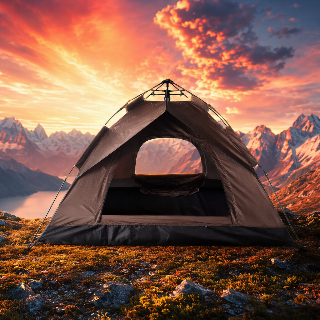 Mountain camping tent canopies, outdoor windproof and rainproof tent accessories, multi-functional construction supplies Application Scenario