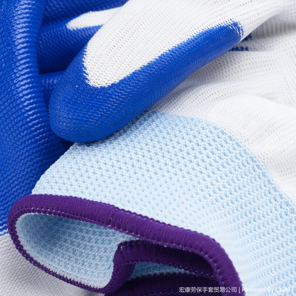 Guantes azules impermeables duraderos guantes de limpieza de cocina guantes de protección resistente al aceite resistente a la corrosión guantes de protección laboral unisex - 4
