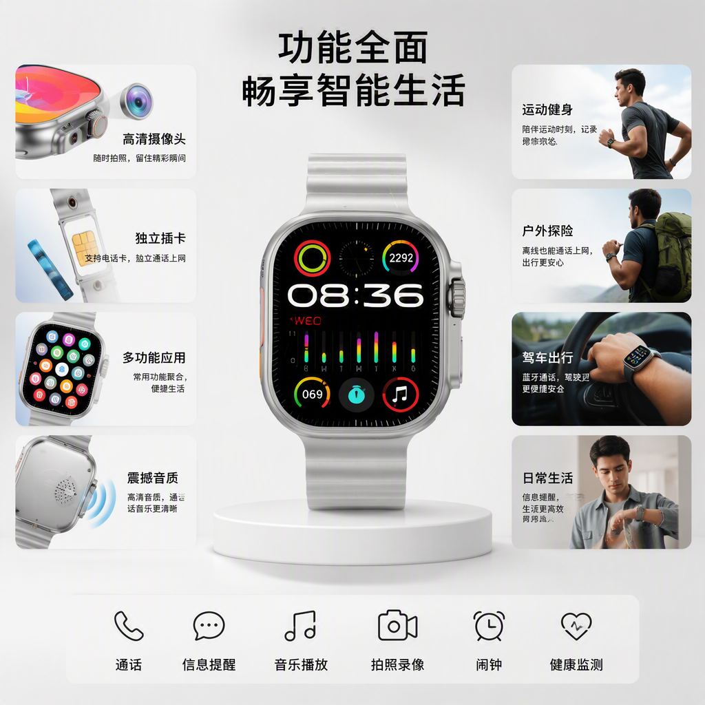 The fashionable and simple white packaging box is suitable for storing smartwatches, portable storage boxes, gift boxes, packaging accessories and supplies