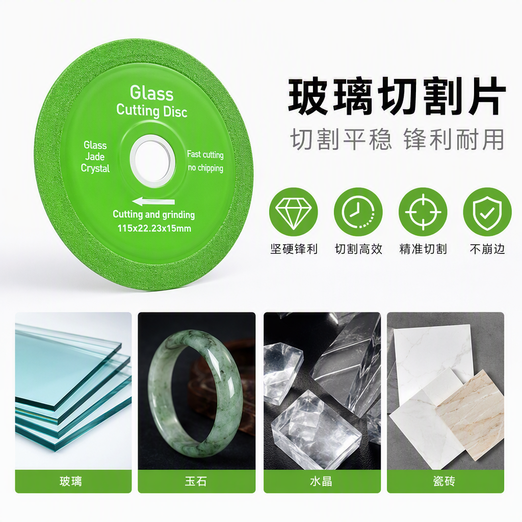 环保玻璃切割片耐用高效多功能适用建筑装修工具配件