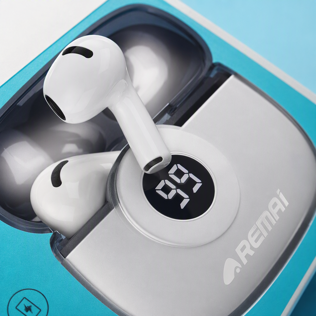 Fashionable blue and white packaging box headphones, high-definition stereo portable music headphones with microphone, suitable for mobile phones and computers Application Scenario