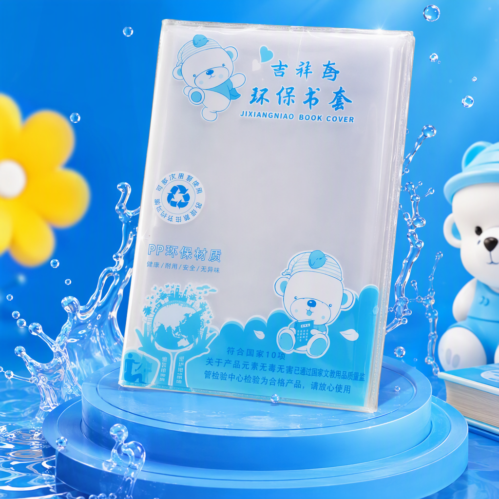 儿童卡通书套防水耐磨多款可爱蓝色保护套学生书包袋装230116539细节图