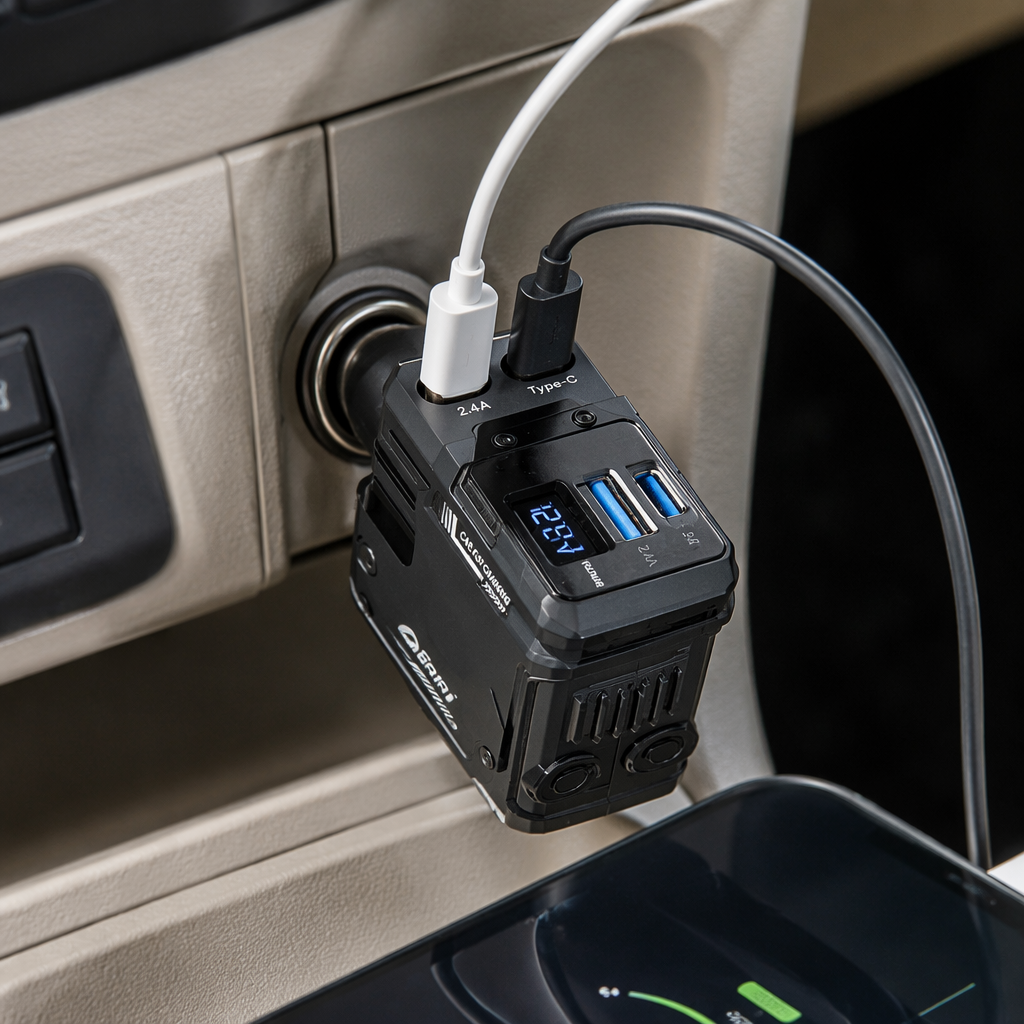 High-quality car charger packaging box is portable and durable, suitable for storage and organization of multiple car models details Picture