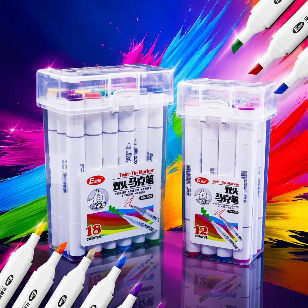 رسم الطلاب مجموعة من الأقلام الملونة للمكاتب Specification image