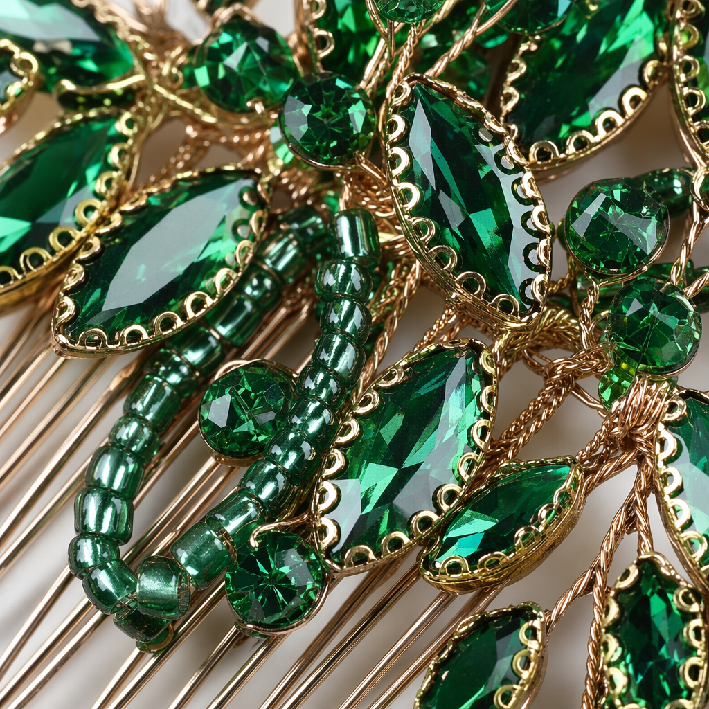 Green gemstone hair comb, natural jade comb, massage the scalp, anti-static and smooth hair Application Scenario