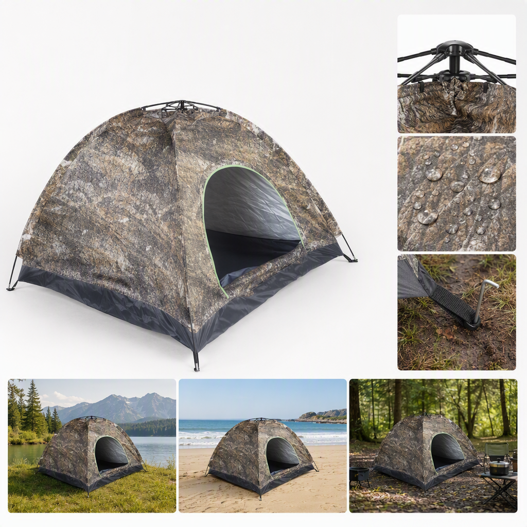 Multi-functional mountain camping canopy tent accessories, outdoor waterproof, sunshade and rainproof tent supplies set