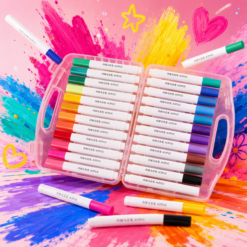 مجموعة من الأقلام الملونة المتعددة الألوان، أداة رسم الرسم بالألوان للطلبة Specification image