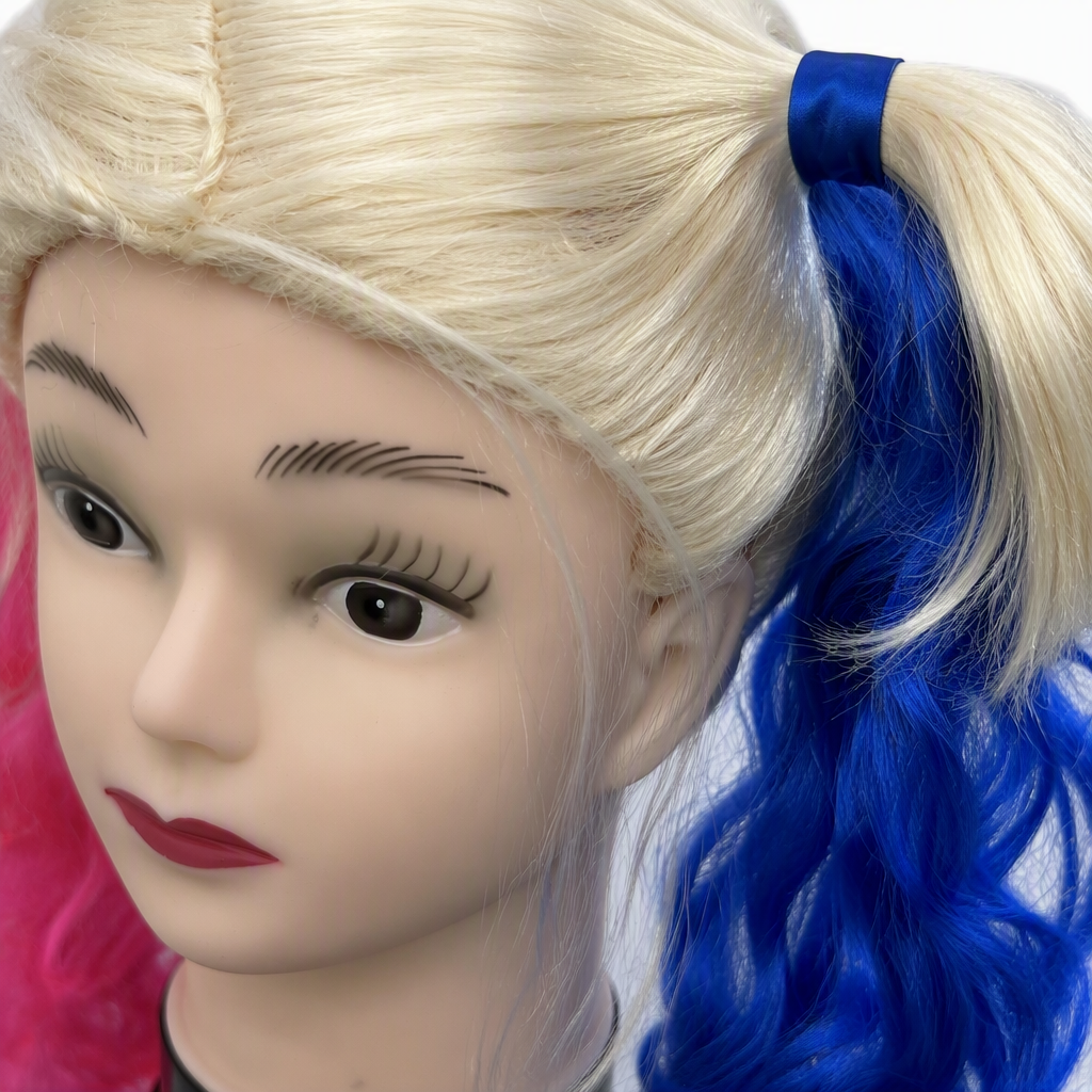 Colorful wigs, doll head models, children's toys, creative dressing accessories, fun DIY handicrafts Application Scenario