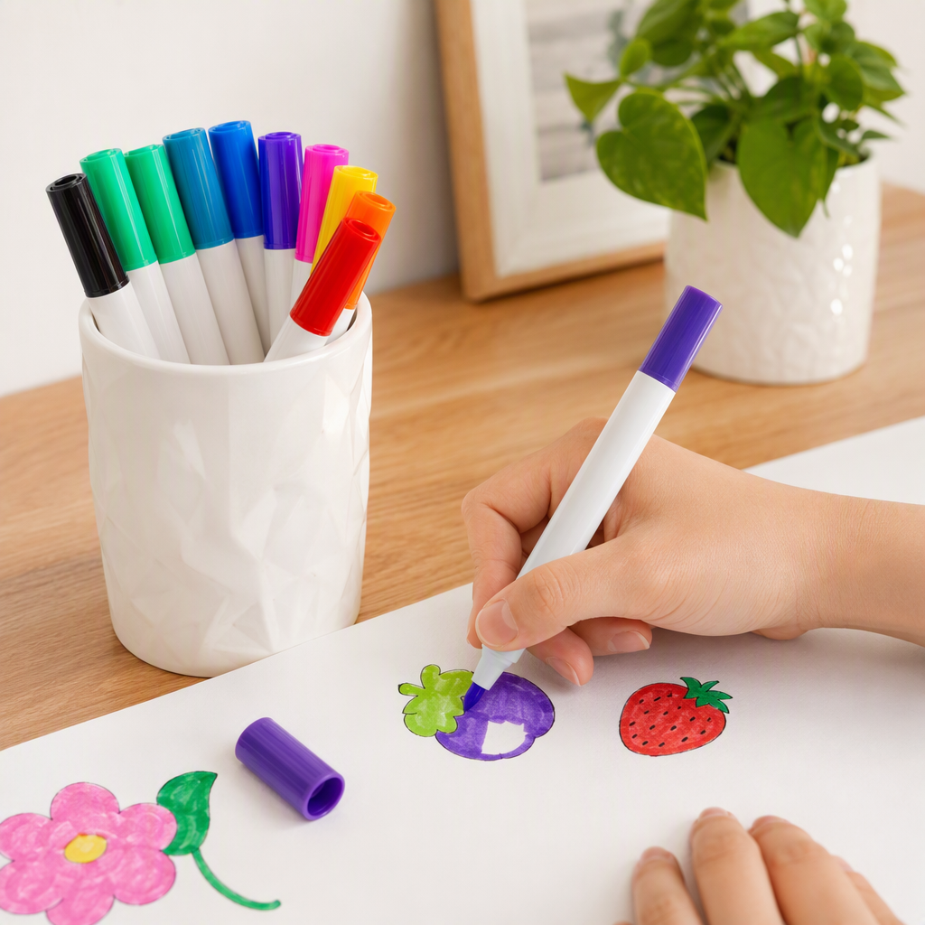 Colorful painting marker pen set for students, hand-drawn colored pens, creative doodling and painting tools, specially designed for adults and children details Picture