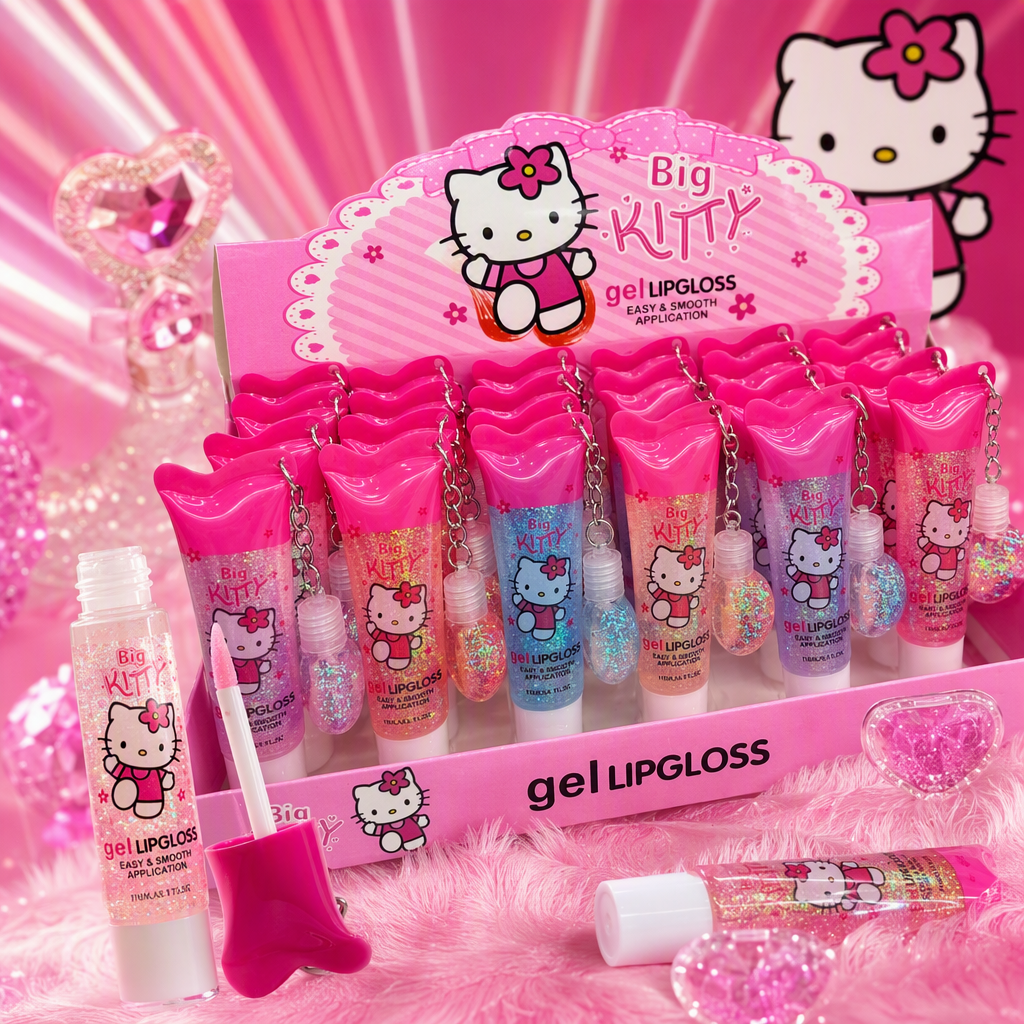 Розовый гель для губ "Hello Kitty", увлажняющий и увлажняющий Specification image