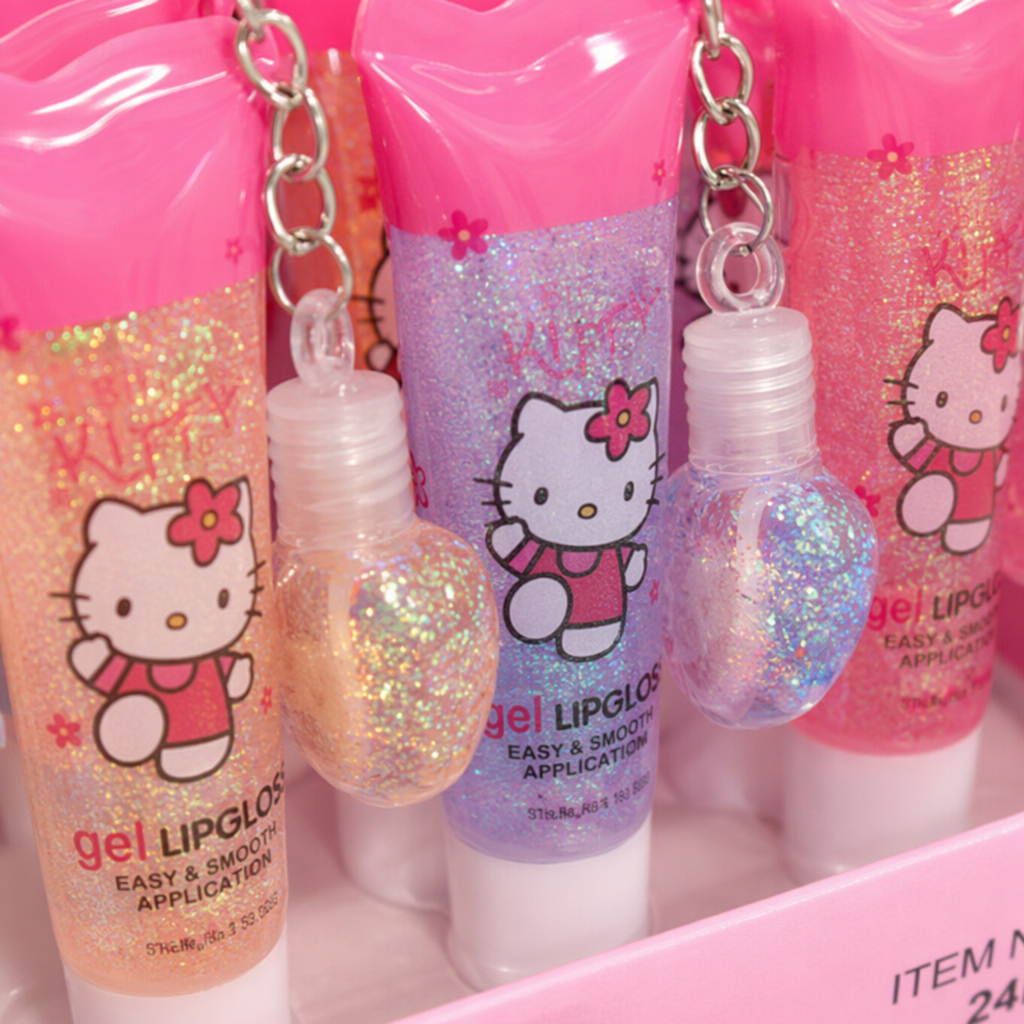 Розовый гель для губ "Hello Kitty", увлажняющий и увлажняющий Application Scenario