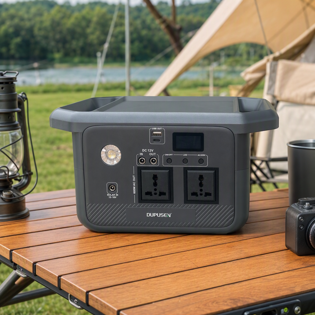 Multi-functional grey portable power inverter, outdoor emergency backup car charger, small portable device details Picture