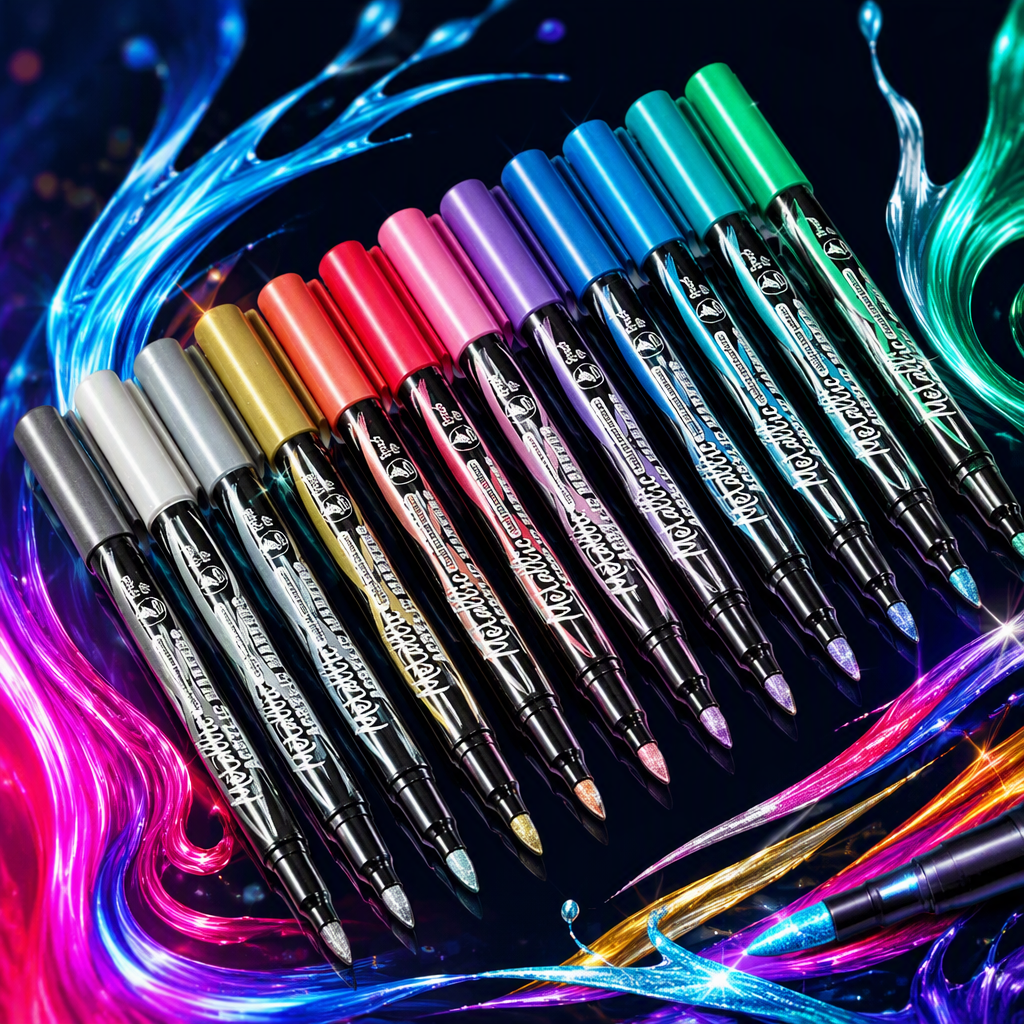 Colorful creative marker pen set for children and students, colored pens for drawing, colored pens for drawing, and painting supplies Specification image