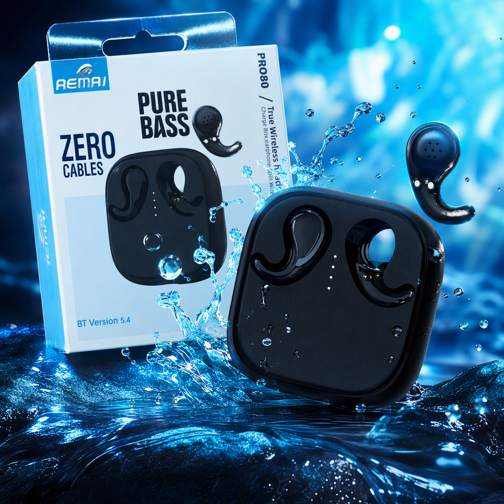 Blue and white packaged wireless headphones with high-definition stereo sound, lightweight and portable, suitable for both mobile phones and computers Specification image