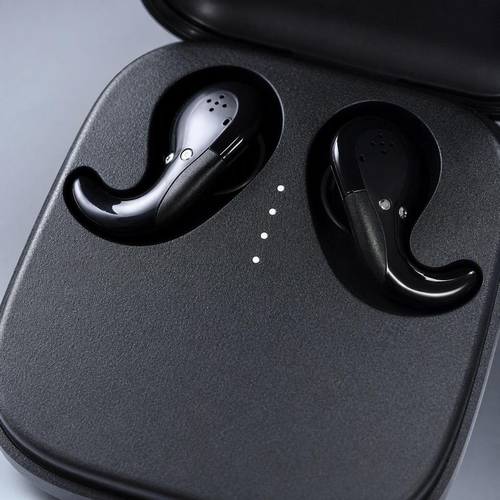 Blue and white packaged wireless headphones with high-definition stereo sound, lightweight and portable, suitable for both mobile phones and computers Application Scenario