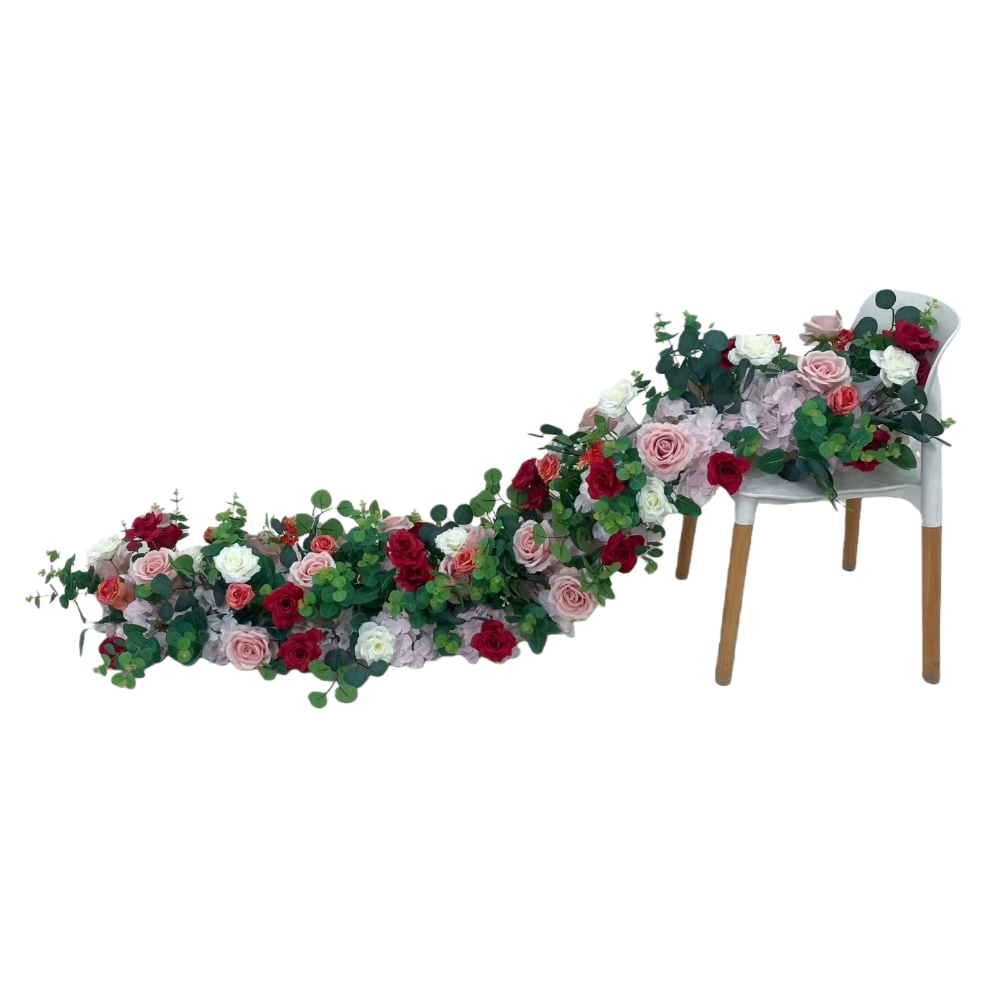 Blanco rosa verde plantación tiras de flores suculentas macetas verde interior plantas decorativas arreglos florales artículos de arte floral Item Picture