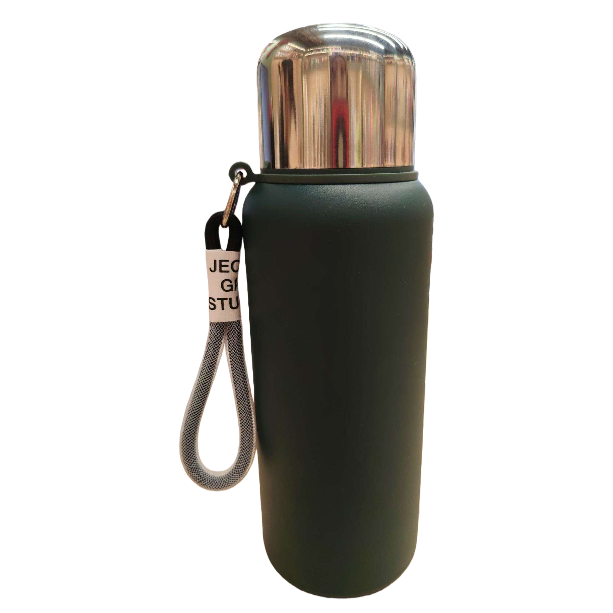 Stainless steel large-capacity insulated cup, fashionable dark green portable student business warm water cup gift Item Picture