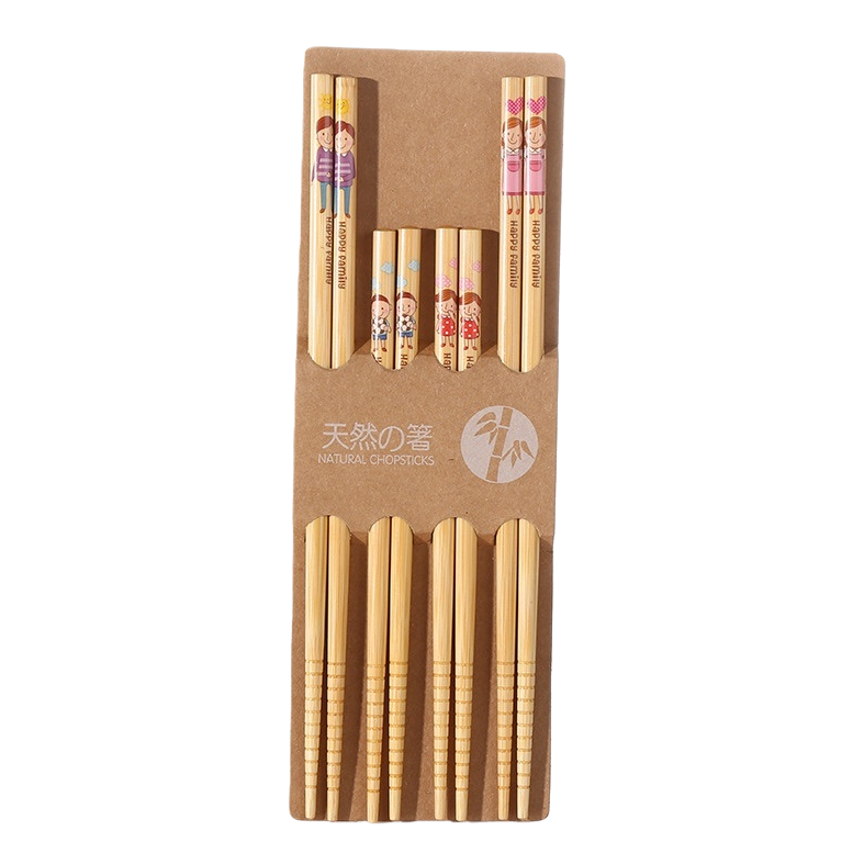 Eco-friendly bamboo tableware set, household portable restaurant tableware, table items, simple and practical tableware set Item Picture