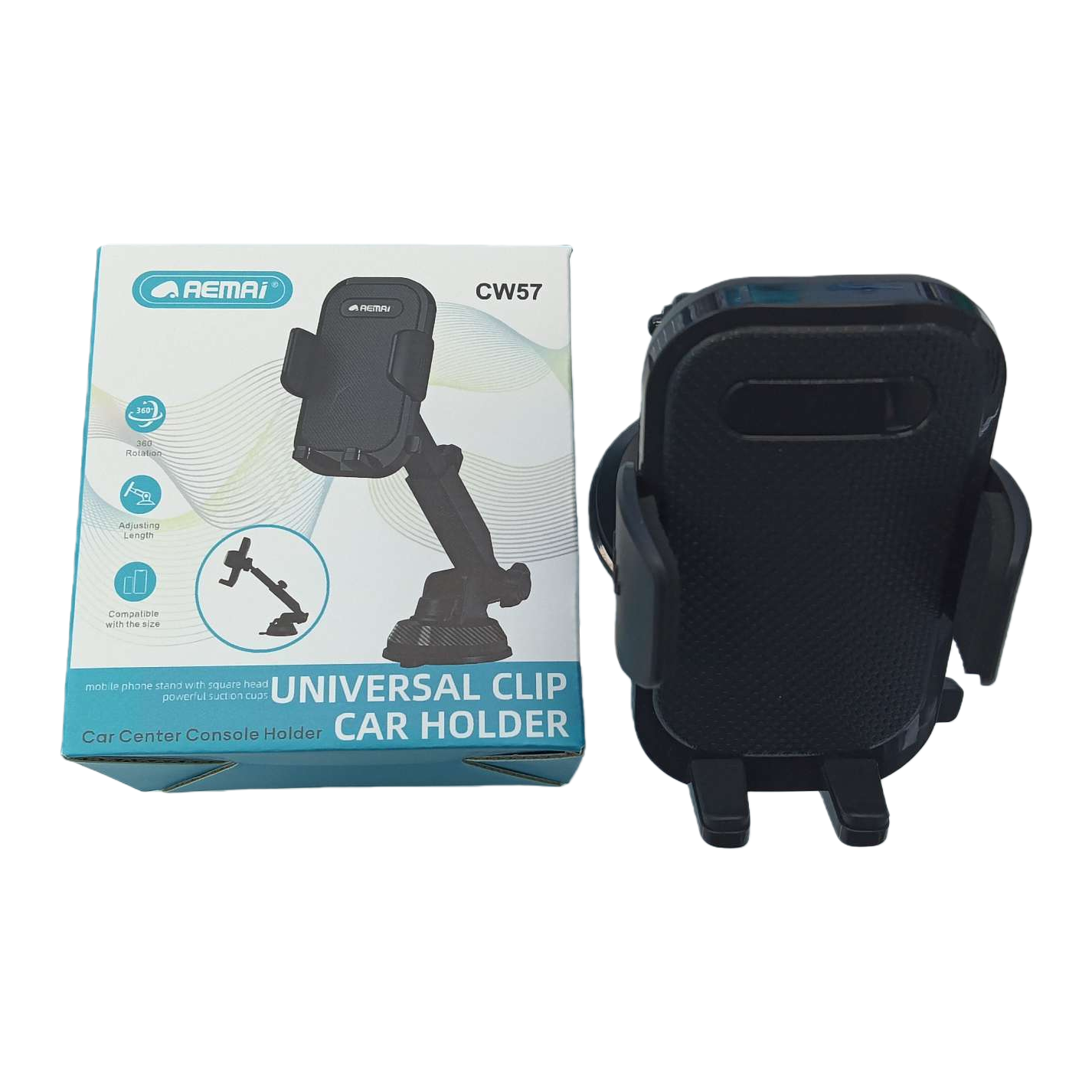The multi-functional car navigation stand and the black car phone stand are firmly clamped and suitable for multiple vehicle models Item Picture