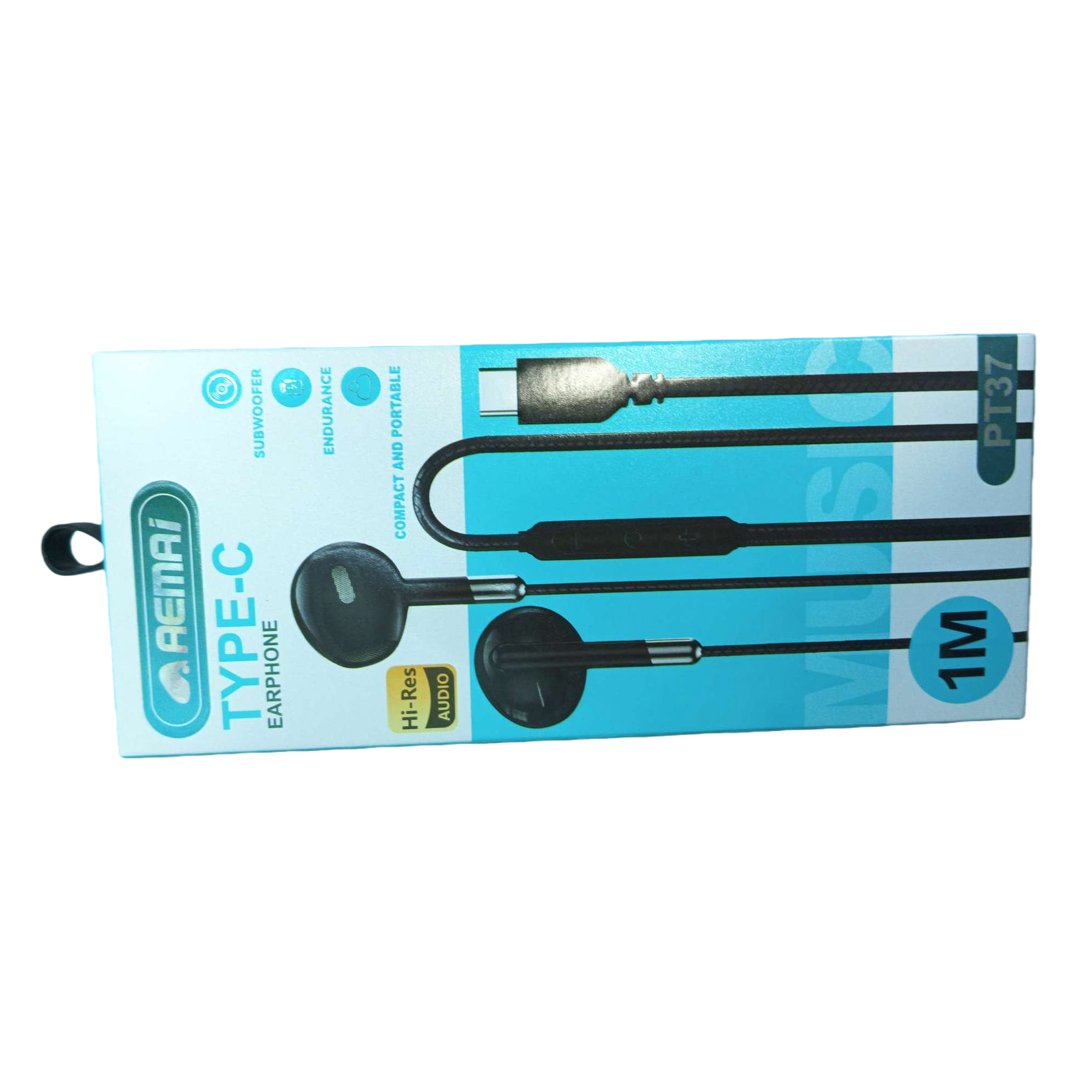 Fashionable blue and white packaging box headphones, high-fidelity stereo, lightweight and portable music headphones gift box Item Picture