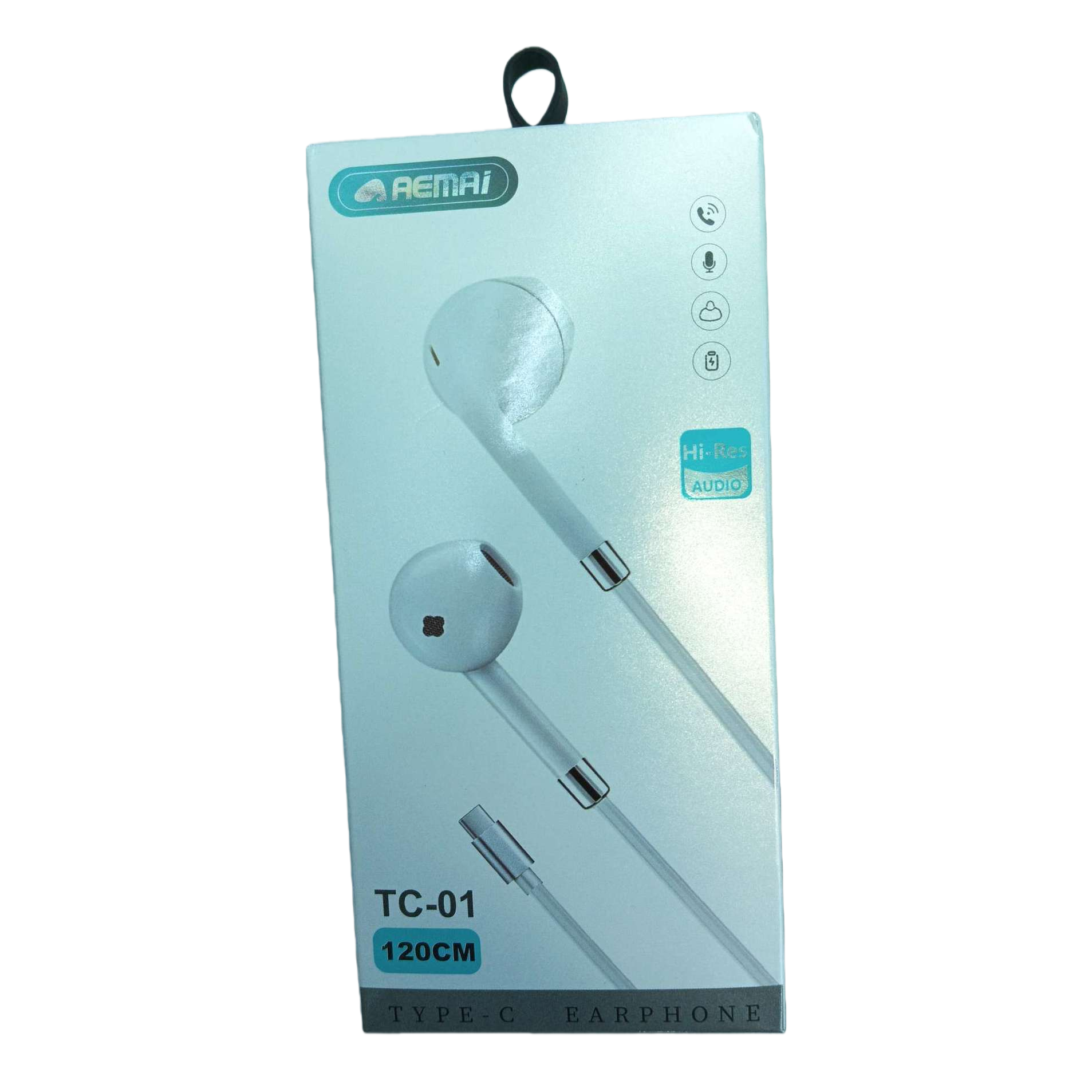 Fashionable white earphone storage case, portable protective case, suitable for travel and office use, durable and simple design Item Picture