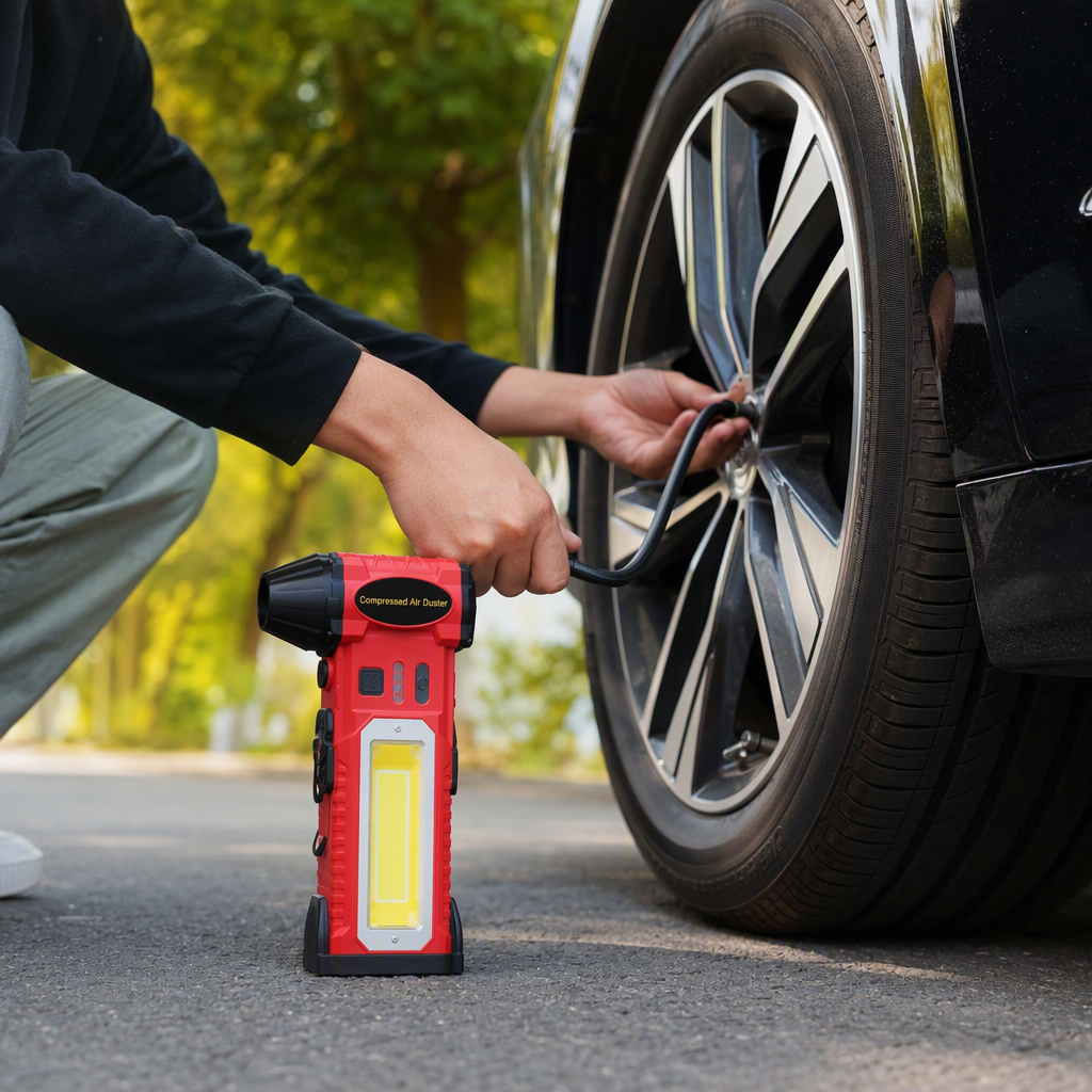 The multi-functional portable compressed air dust collector is a handheld silent and powerful cleaning tool, suitable for electronic devices and auto parts details Picture
