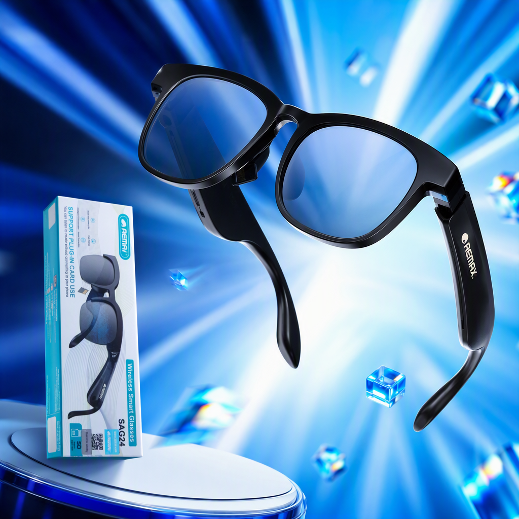 Fashionable black smart glasses with high-definition display, multi-functional Bluetooth glasses, and trendy sports and leisure accessories Specification image