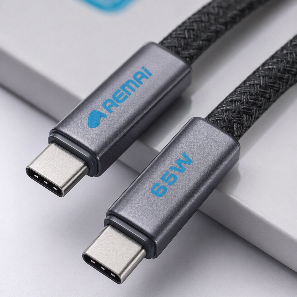 Blue and white simple packaging box, multi-functional data cable, charging cable, universal, durable and portable storage box for mobile phones and tablets Application Scenario