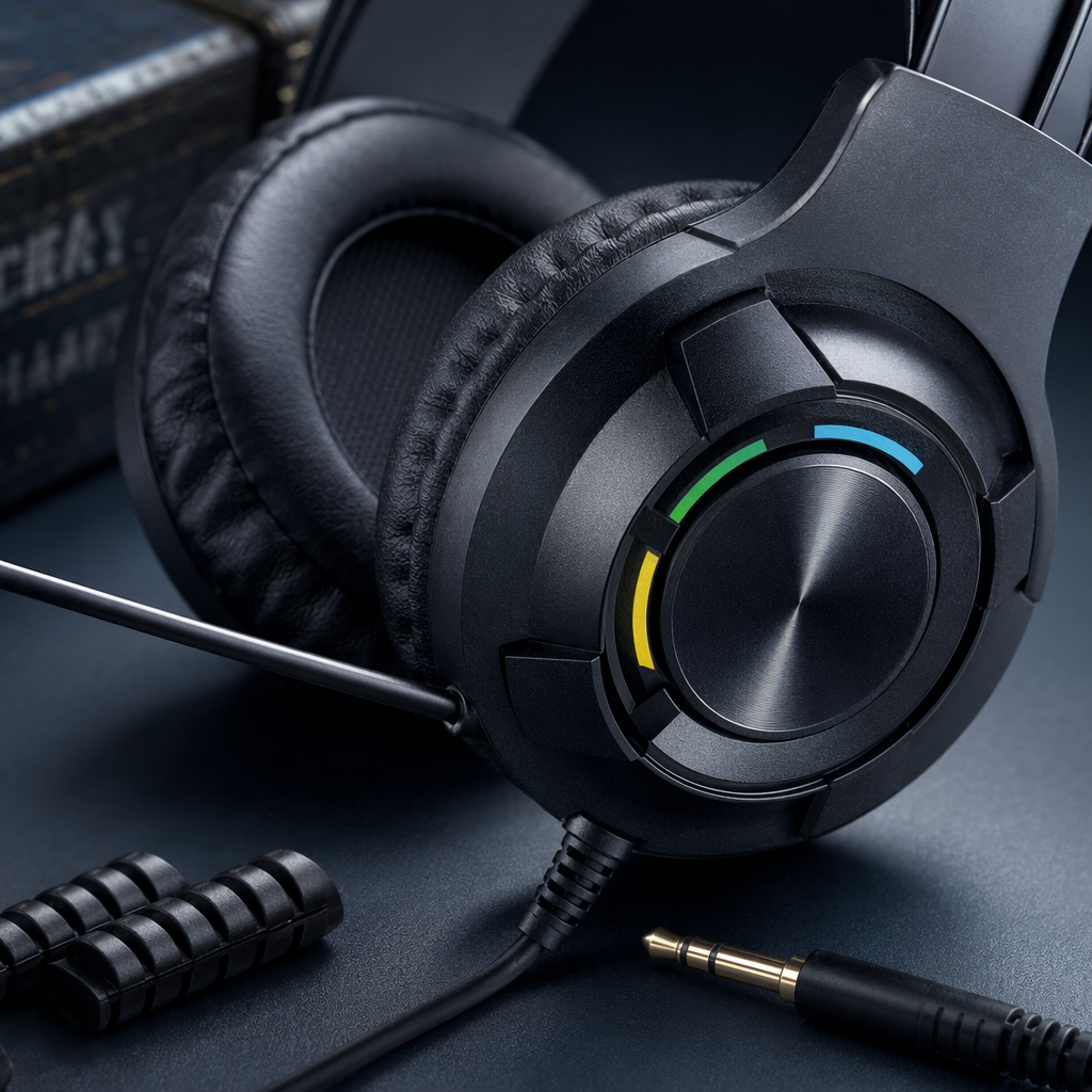 Professional e-sports over-ear wireless noise-cancelling headphones, black gaming headphones with microphone, long battery life, comfortable to wear Application Scenario