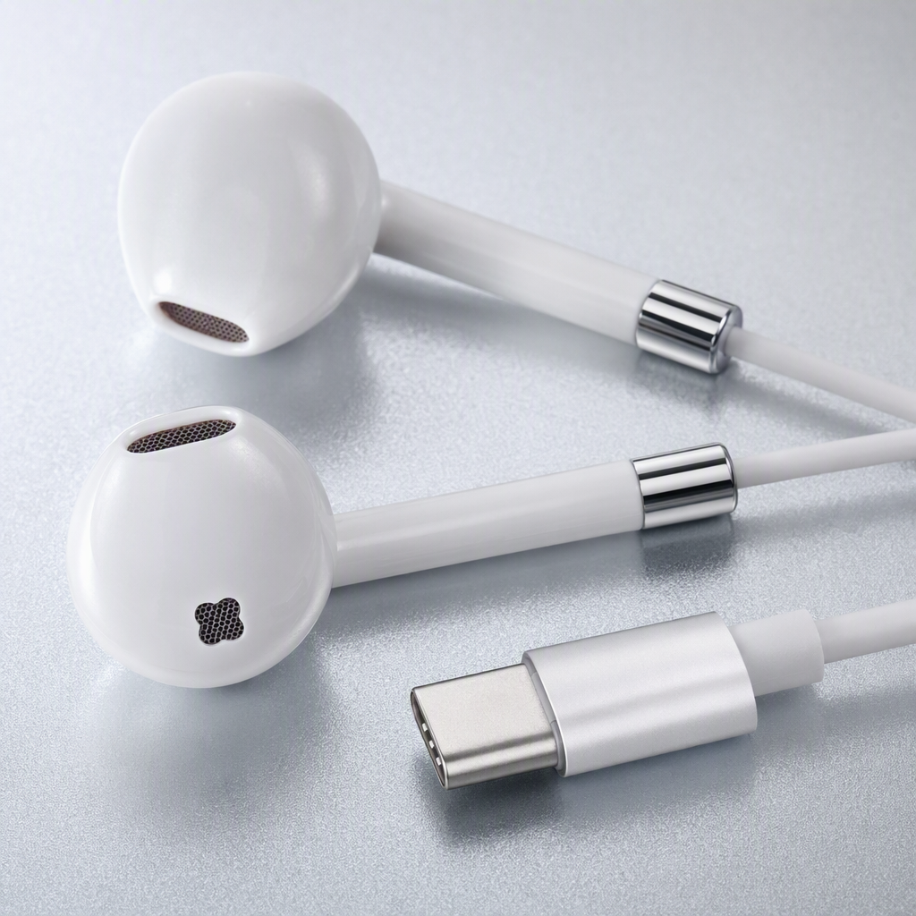 Fashionable white earphone storage case, portable protective case, suitable for travel and office use, durable and simple design Application Scenario