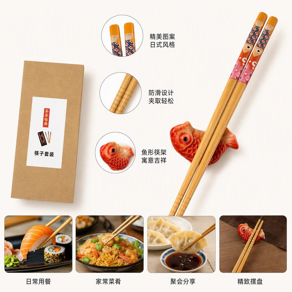 Natural solid wood tableware, environmentally friendly and durable, a set of household Chinese restaurant kitchenware
