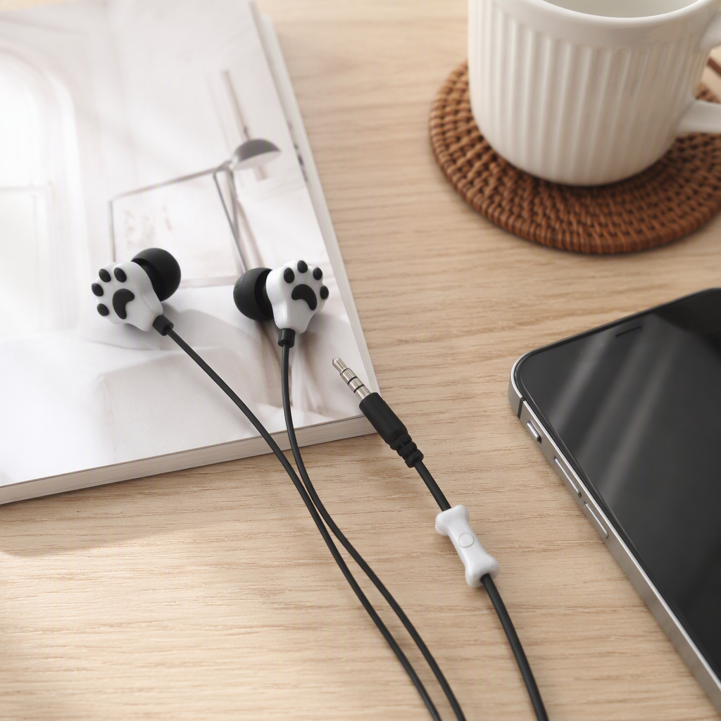 High-quality white packaging box headphones with microphones, universal headsets for portable computers and mobile phones details Picture
