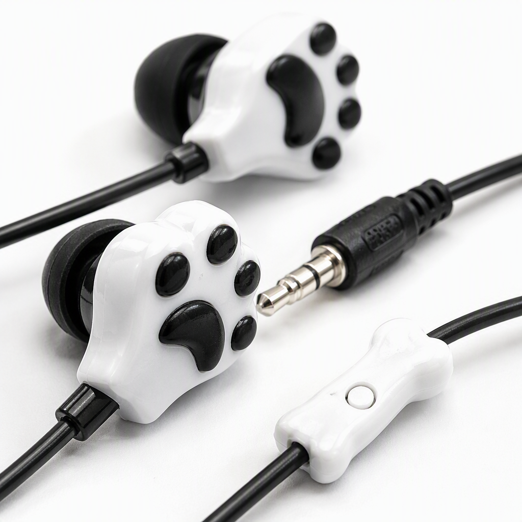 High-quality white packaging box headphones with microphones, universal headsets for portable computers and mobile phones Application Scenario