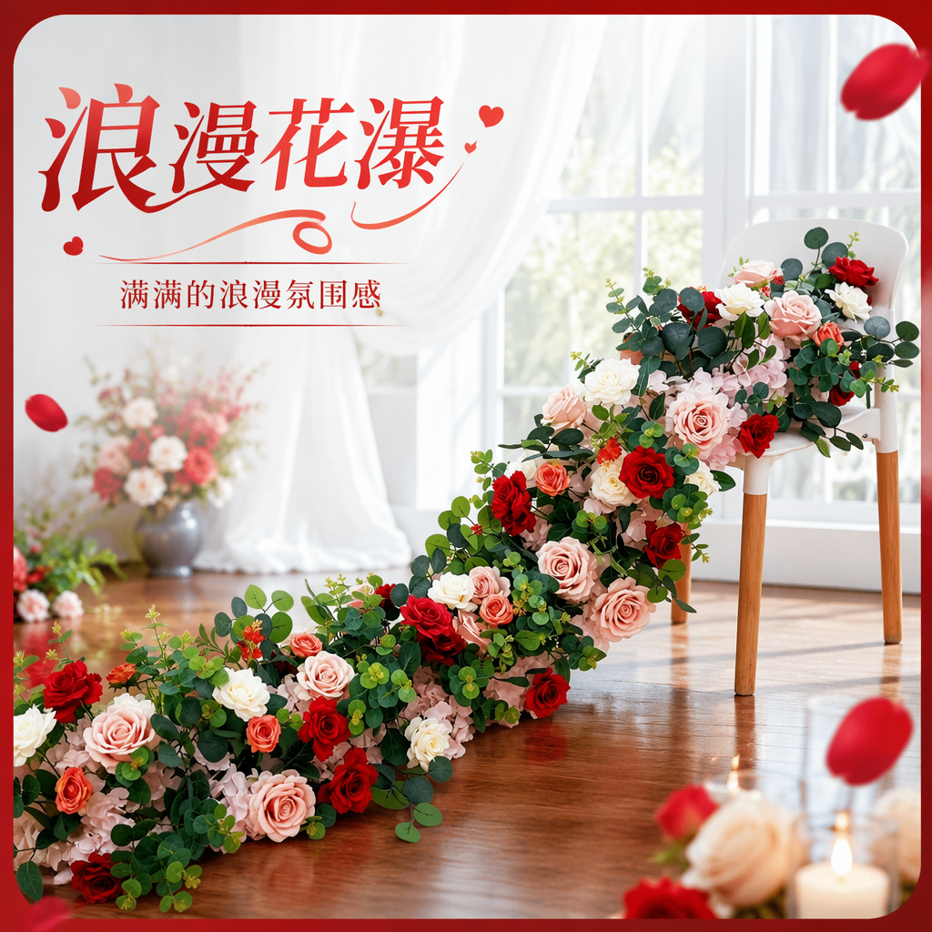 Blanco rosa verde plantación tiras de flores suculentas macetas verde interior plantas decorativas arreglos florales artículos de arte floral Specification image