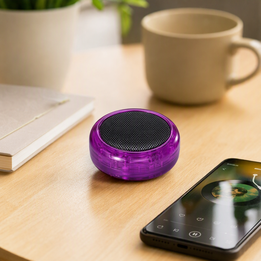 Fashionable purple portable Bluetooth speaker, wireless waterproof, multi-color music player, mini portable audio equipment details Picture