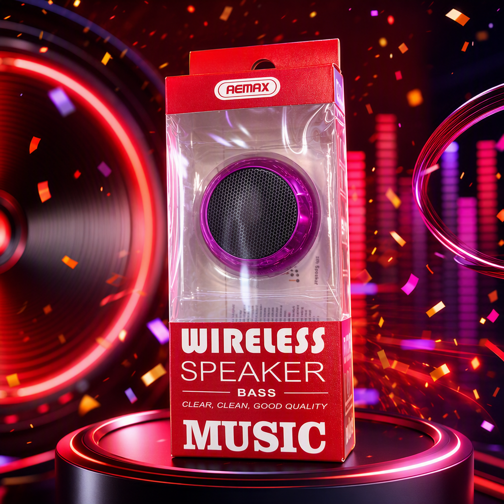 Fashionable purple portable Bluetooth speaker, wireless waterproof, multi-color music player, mini portable audio equipment Specification image