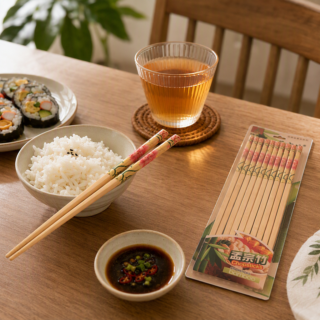 Durable and environmentally friendly household chopsticks and tableware set, essential practical tableware for restaurant tables details Picture