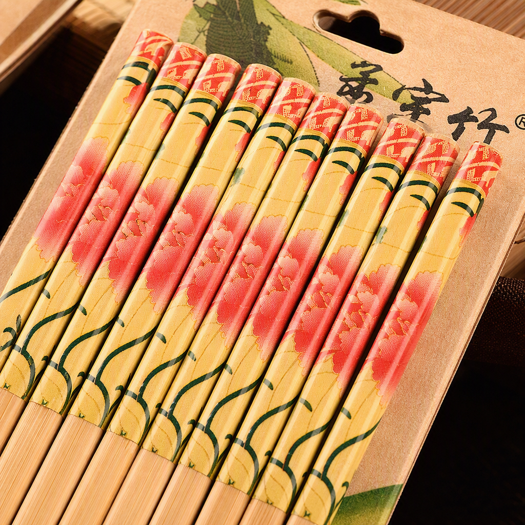 Durable and environmentally friendly household chopsticks and tableware set, essential practical tableware for restaurant tables