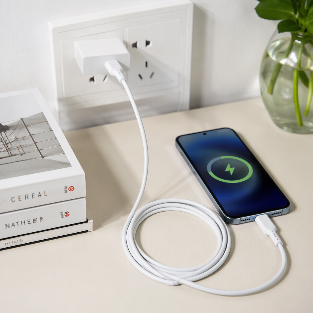 Environmentally friendly and green packaging USB fast charging data cable, efficient transmission, durable charging cable, compatible with multiple devices details Picture