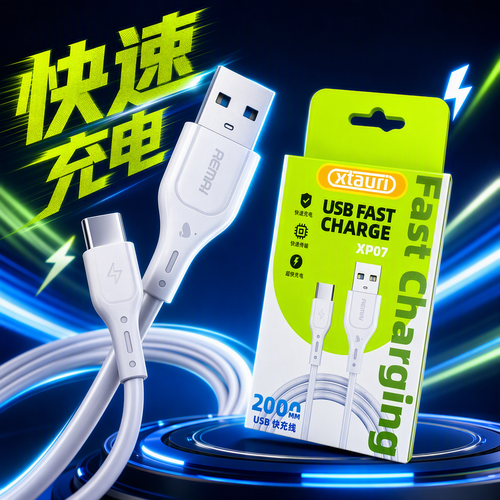 Environmentally friendly and green packaging USB fast charging data cable, efficient transmission, durable charging cable, compatible with multiple devices Specification image