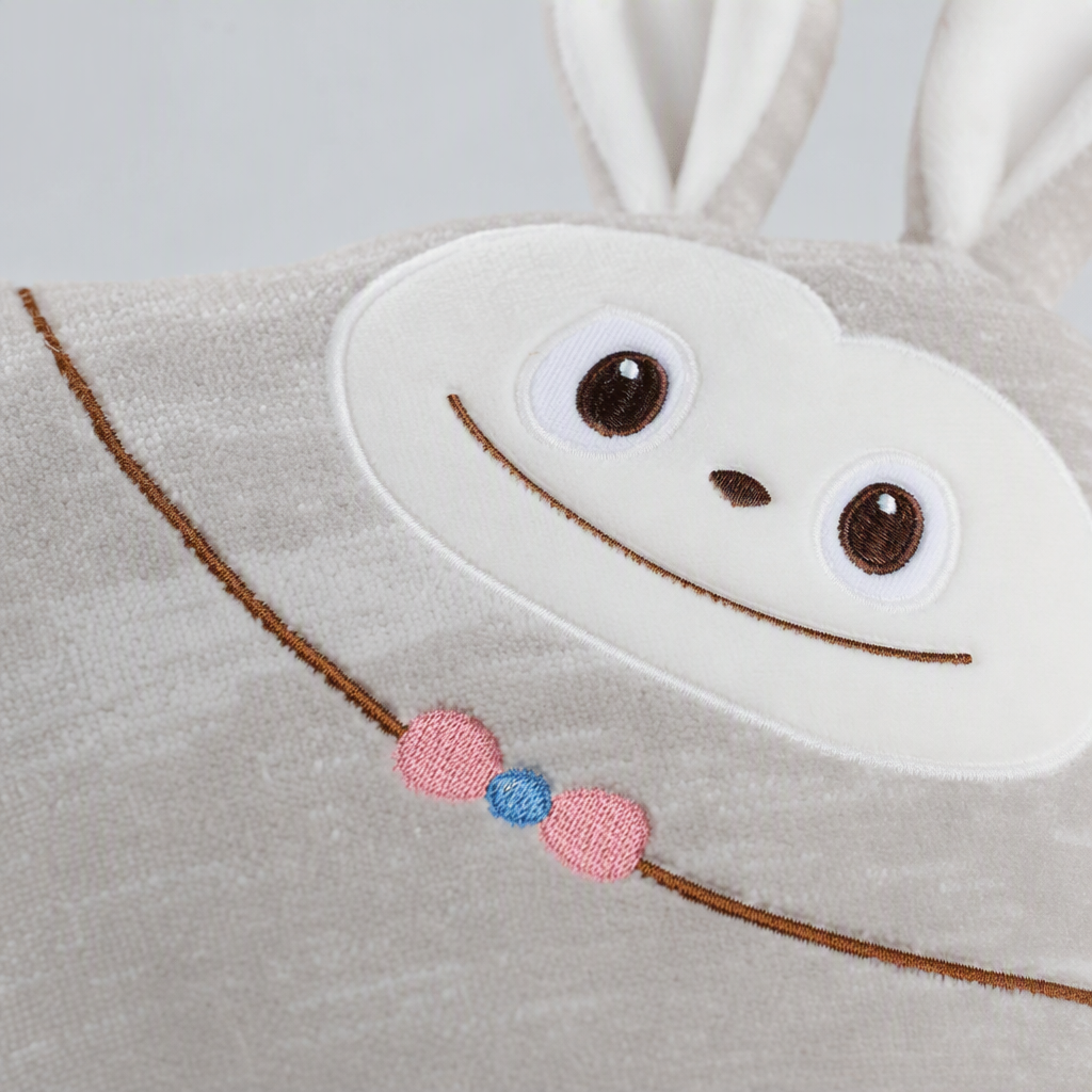 Cute grey rabbit-shaped throw pillows, soft cushions, children and adults, bedroom sofa throw pillows, gift items Application Scenario