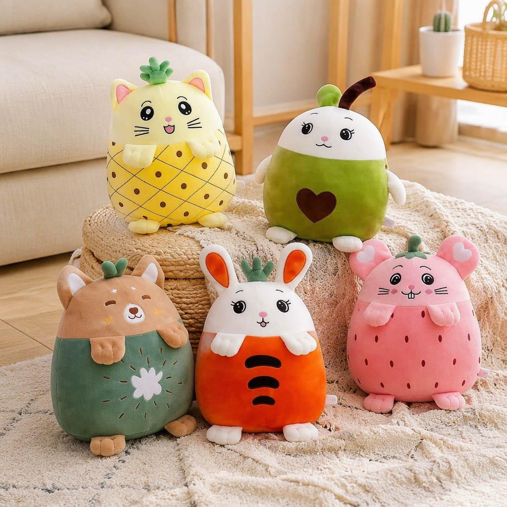 Colorful and cute plush toys, children's toys, soft throw pillows, baby gifts, fun cloth dolls, companions details Picture