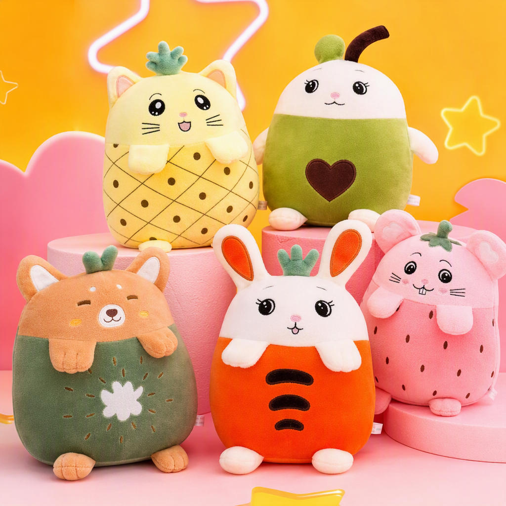 Colorful and cute plush toys, children's toys, soft throw pillows, baby gifts, fun cloth dolls, companions Specification image