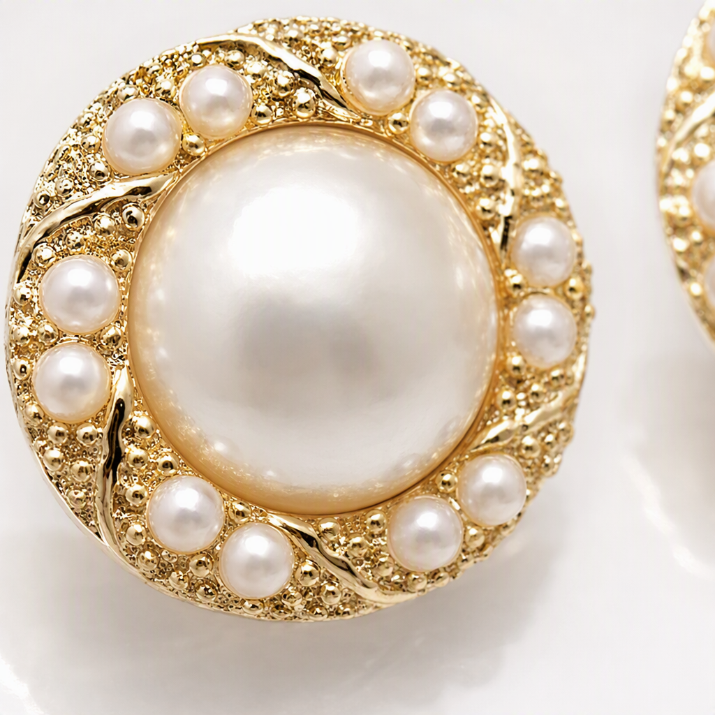 Moda oro perla pendientes simple y versátil temperamento orejeras versión coreana de la tendencia pendientes con accesorios Application Scenario