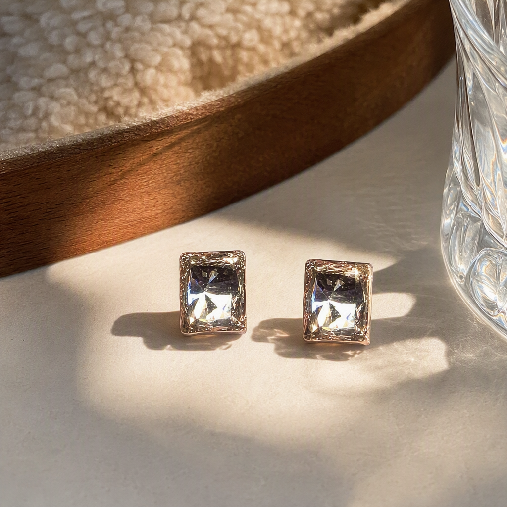 Selected fashionable light yellow square gemstone rings, pendants, bracelets, natural crystal jewelry and gifts details Picture