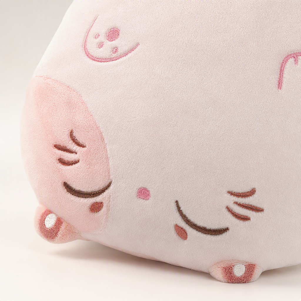 Cute pink cat-shaped throw pillows, green frog-shaped throw pillows, cartoon animal cushions, children's bedroom sofa throw pillow gifts Application Scenario