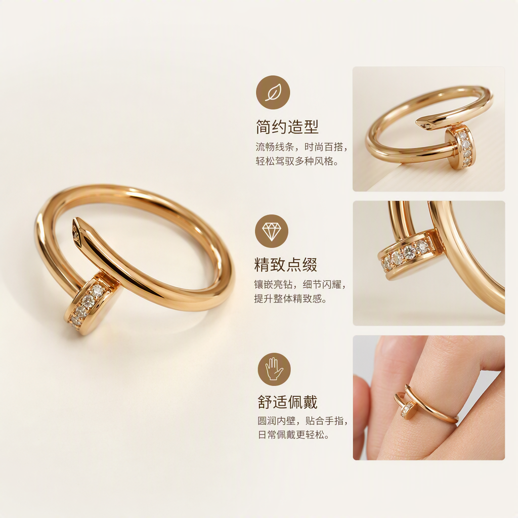 Anillo de oro marquetería elegante caja de joyas rojo almacenamiento accesorios caja de regalo embalaje presentación colecciones