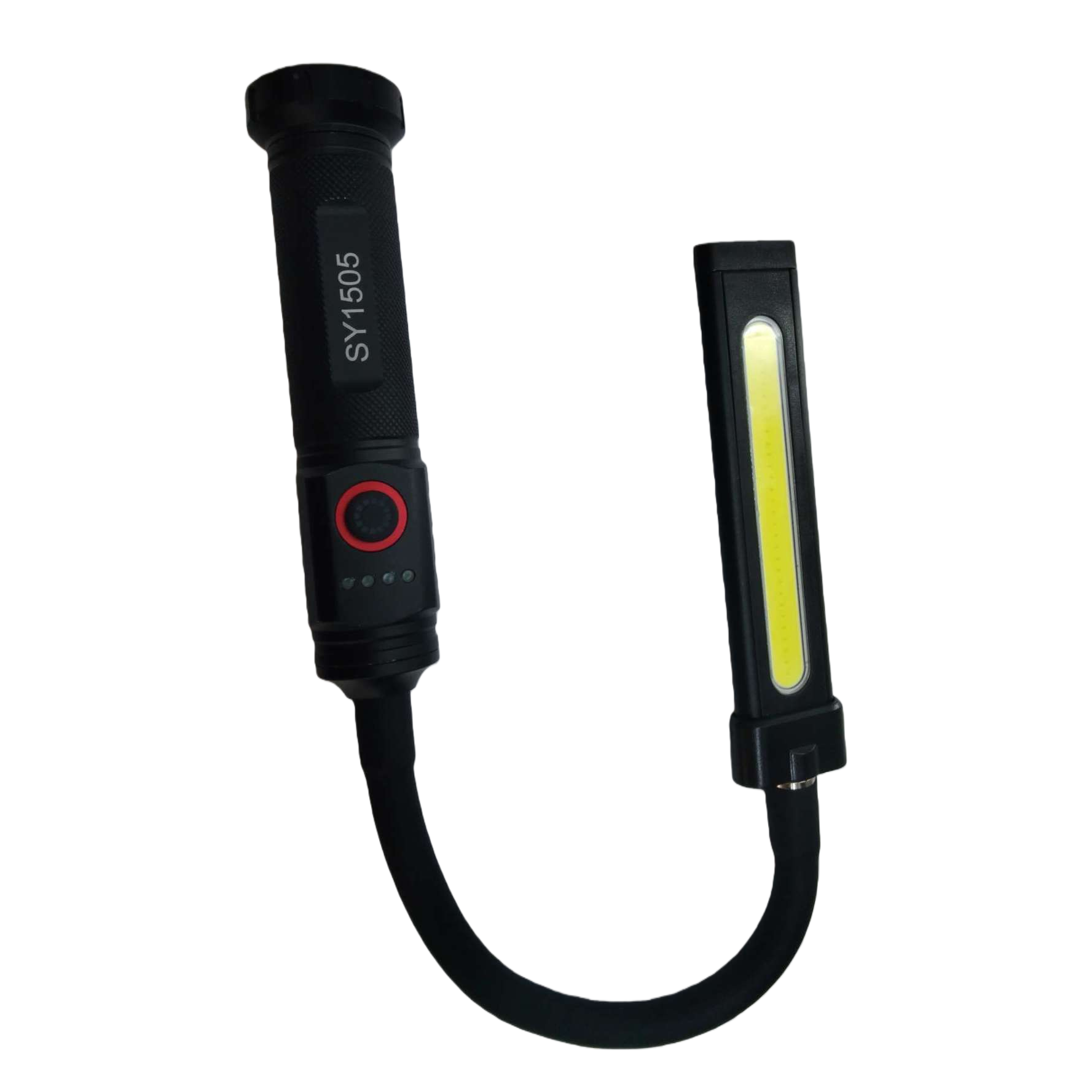 Nueva luz de trabajo flexible multifuncional LED black portable flex lighting light luz de mantenimiento industrial con succión magnética luz de trabajo de múltiples fuentes de luz Specification image