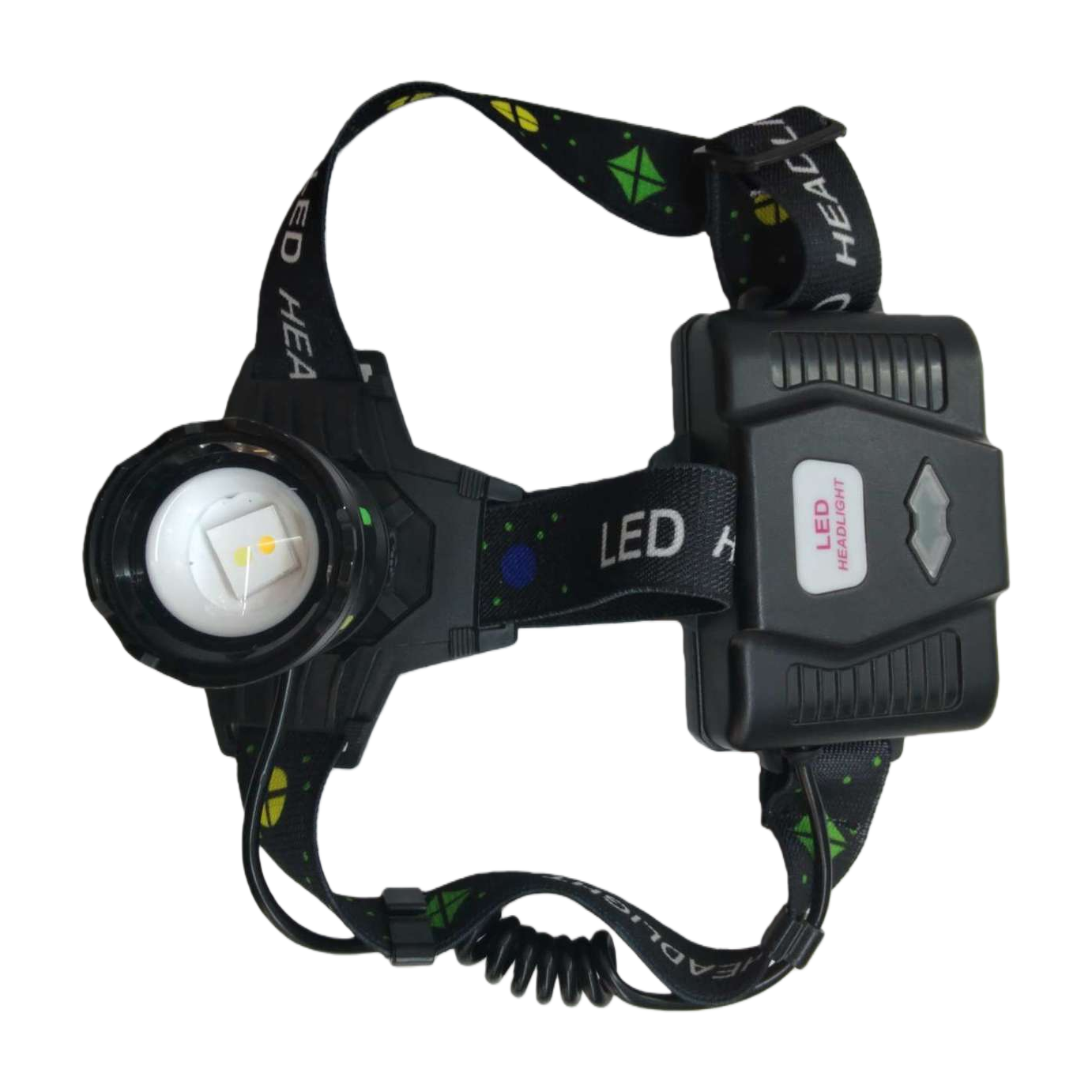 New multi-functional dual-light source lamp, outdoor sports night running LED zoom headlamp, lightweight head-mounted night lighting headlamp Specification image