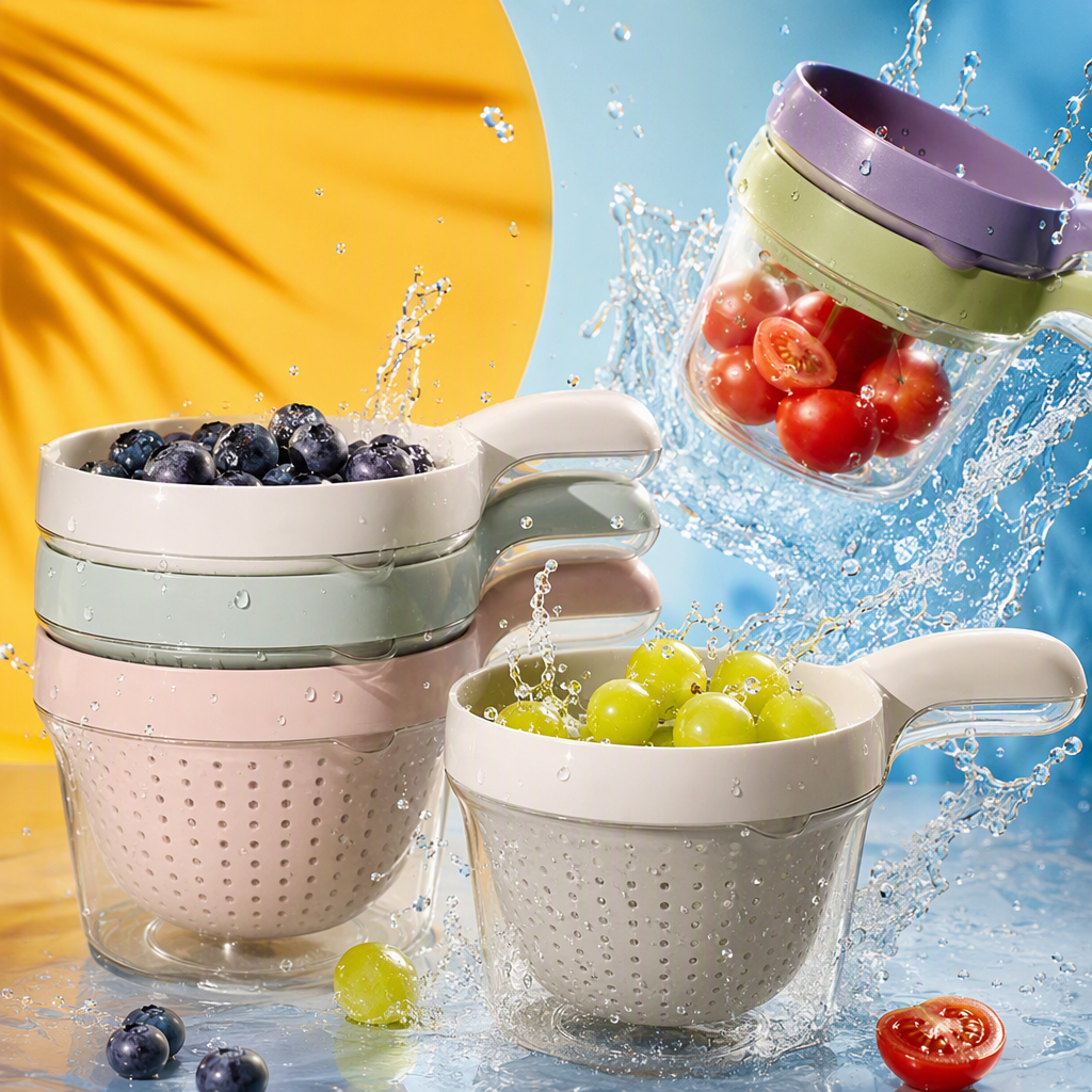 (CL) 26Q2#6117 цветные костюмы для фильтрации воды, пластиковые раковины с битуминированной корзиной для посуды из нержавеющей стали pic 3
